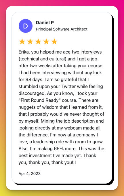 Interview Prep Course